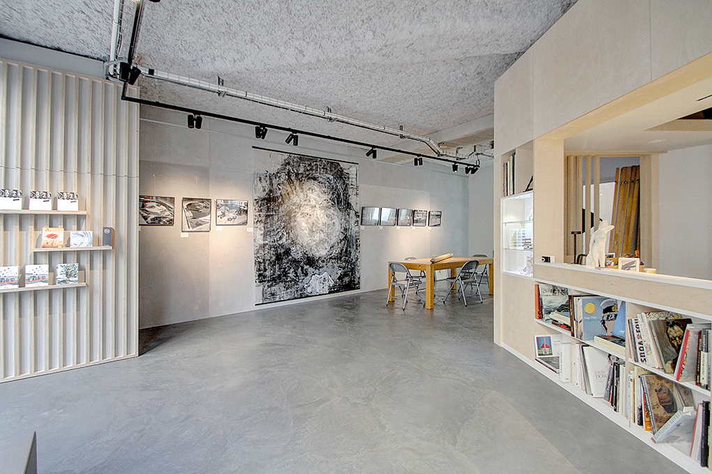 Aménagement Galerie Dominique Simon, L'Atelier Pigmenté, architecte d'intérieur à Lyon.